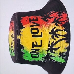 Retro Colorful 'One Love' Bucket Hat Unisex